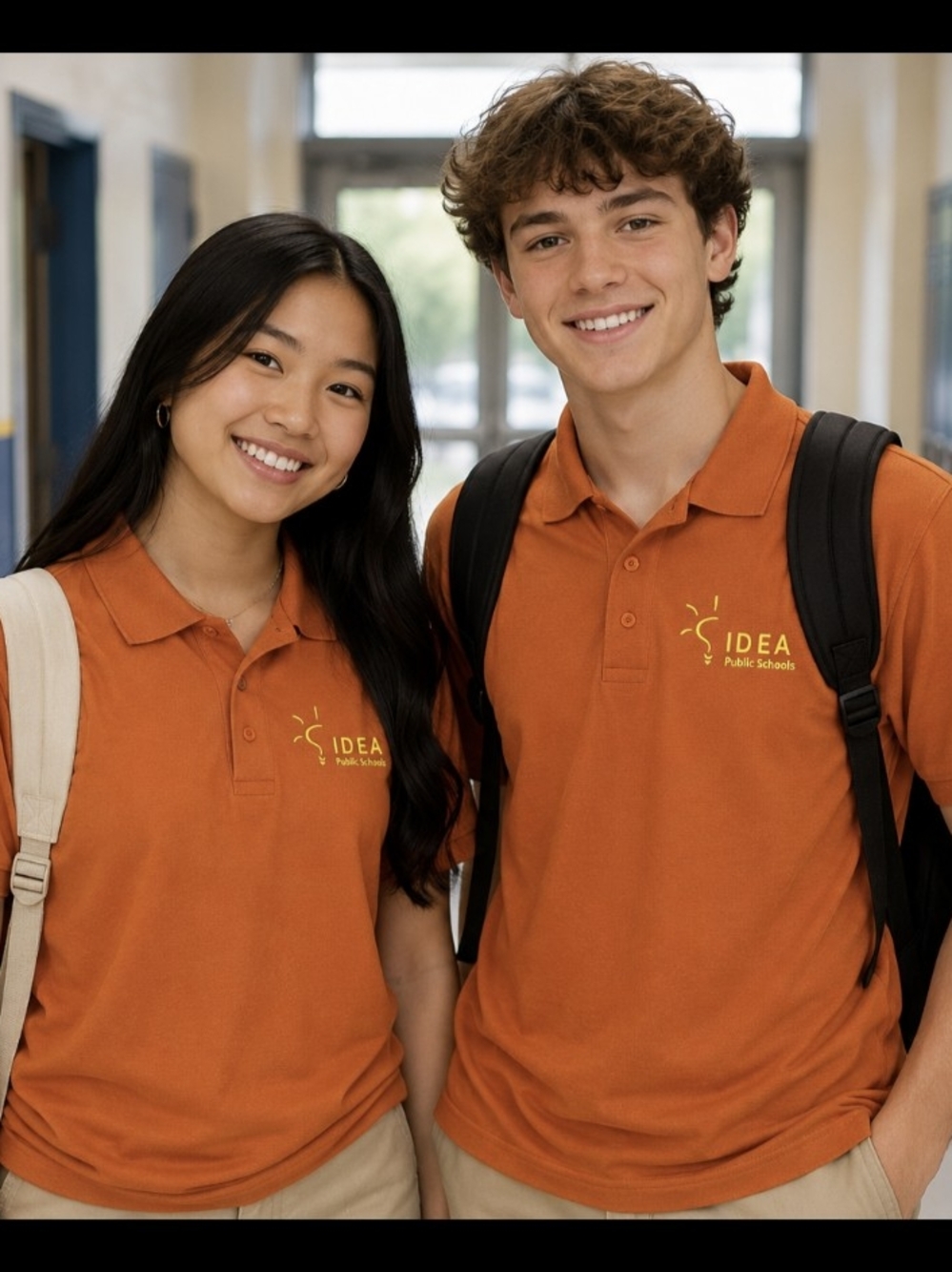 IDEA Public School- Polo Shirt- Burnt Orange- Adult Large